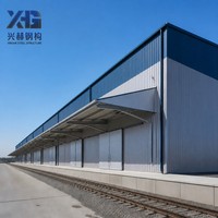Structure de bâtiment préfabriquée en acier Q355B à longue portée, directement de l'usine