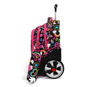 <span class=keywords><strong>Mochila</strong></span> de <span class=keywords><strong>dinosaurio</strong></span> de alta calidad con <span class=keywords><strong>ruedas</strong></span> grandes Estudiantes Niñas Escuela Trolley Bolsas de últimos diseños - Product Image 3