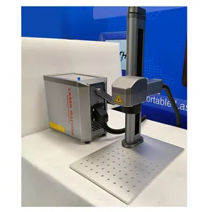 Both Static hand held and Fly marking fiber laser marking engraving machine with sensor and encoder