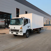 Truk Kargo Van SINOTRUK HOWO 4x2 Bekas Pabrik, 4-10 Ton, Truk Box Ringan, Baru, LHD RHD, Harga Murah, Dijual