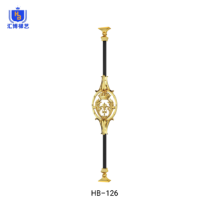 यूरोपीय शैली धातु एल्यूमीनियम बाड़ लक्जरी धातु हैंडरेल सीढ़ियों बालकनी सीढ़ी हैंडरेल - Product Image 6