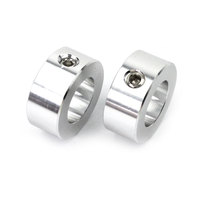 Collier de tige de haute précision en aluminium anodisé de 1/2 pouce ou sur mesure, avec trou pour vis, en acier et acier inoxydable pour arbre