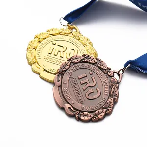 Copper Medals Gold Copper Sport Wholesale Customized Cheap Medal Russia