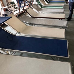 Chaise longue <span class=keywords><strong>de</strong></span> <span class=keywords><strong>plage</strong></span> pliable italienne en aluminium avec parasol, chaise longue <span class=keywords><strong>de</strong></span> <span class=keywords><strong>plage</strong></span> pliable avec parasol - Product Image 5