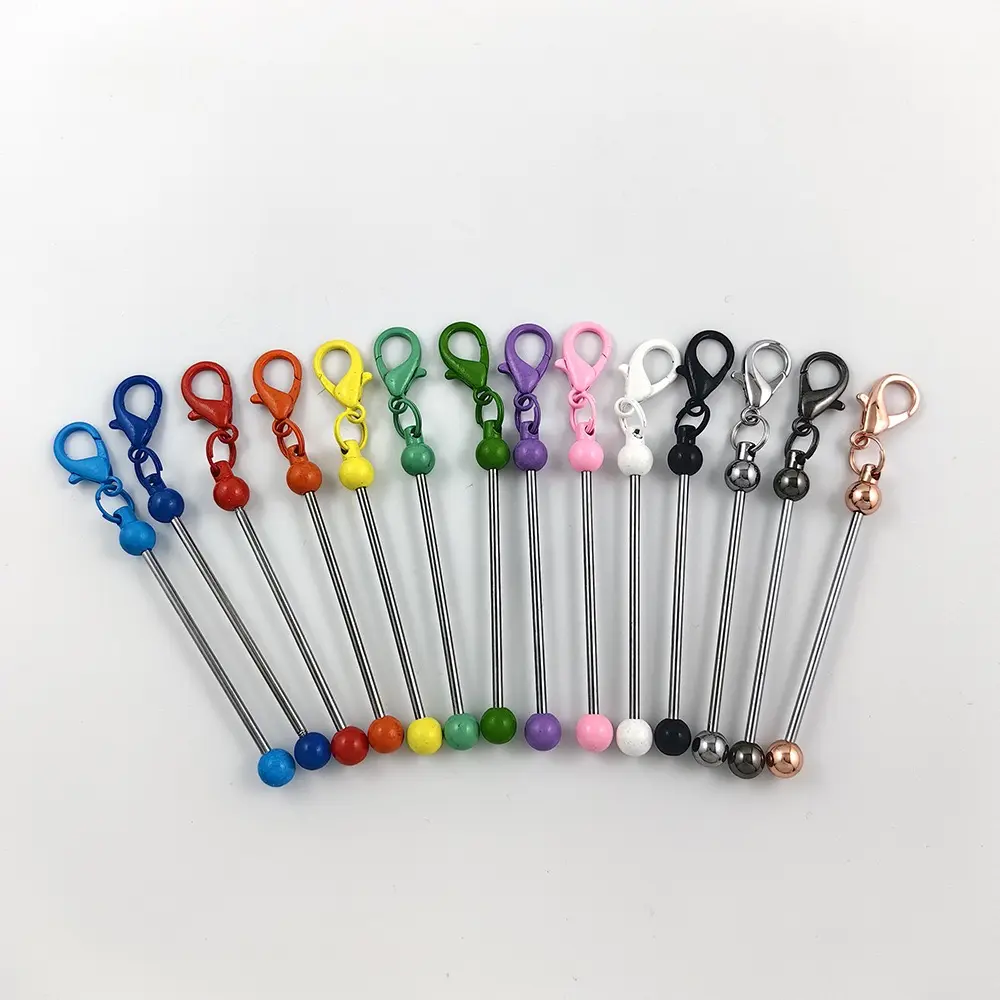 New Trend DIY Mini Zipper Metal Key Chains Bead DIY Handmade Hot to TikTok Amazon Beads for Keychnain DIY Accessories
