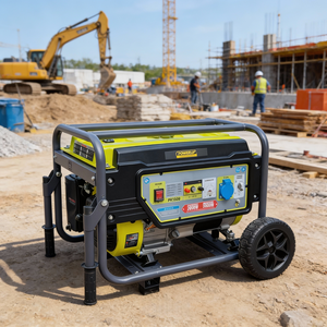 Generador de Gasolina de Alta Eficiencia de 2KW con Kit de Ruedas y Apagado Automático por Bajo Nivel de Aceite para Uso Industrial/Doméstico de Emergencia - Product Image 5