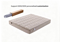 Matelas hybride à ressorts ensachés moderne pour hôpitaux et chambres, avec tissu en coton rafraîchissant, garantie 10 ans, roulé en boîte, vente en gros