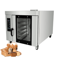 Horno de Panadería Comercial de Sobremesa a Gas, Máquina para Hornear Pan con Aire Caliente, Equipo Completo de Panadería para Panadería o Cafetería
