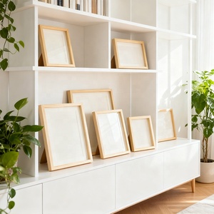 Cadre <span class=keywords><strong>photo</strong></span> minimaliste en bois naturel Cadre <span class=keywords><strong>photo</strong></span> en bois MDF de table Idéal pour le salon Chambre à coucher Salle à manger - Product Image 2