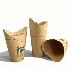 Échantillon Gratuit – <span class=keywords><strong>Gobelet</strong></span> Papillon <span class=keywords><strong>Pliable</strong></span> <span class=keywords><strong>Personnalisé</strong></span> avec Logo, en Papier Kraft, à Paroi Simple, pour Boissons Chaudes, Sans Couvercle, Facile à Boire - Product Image 3