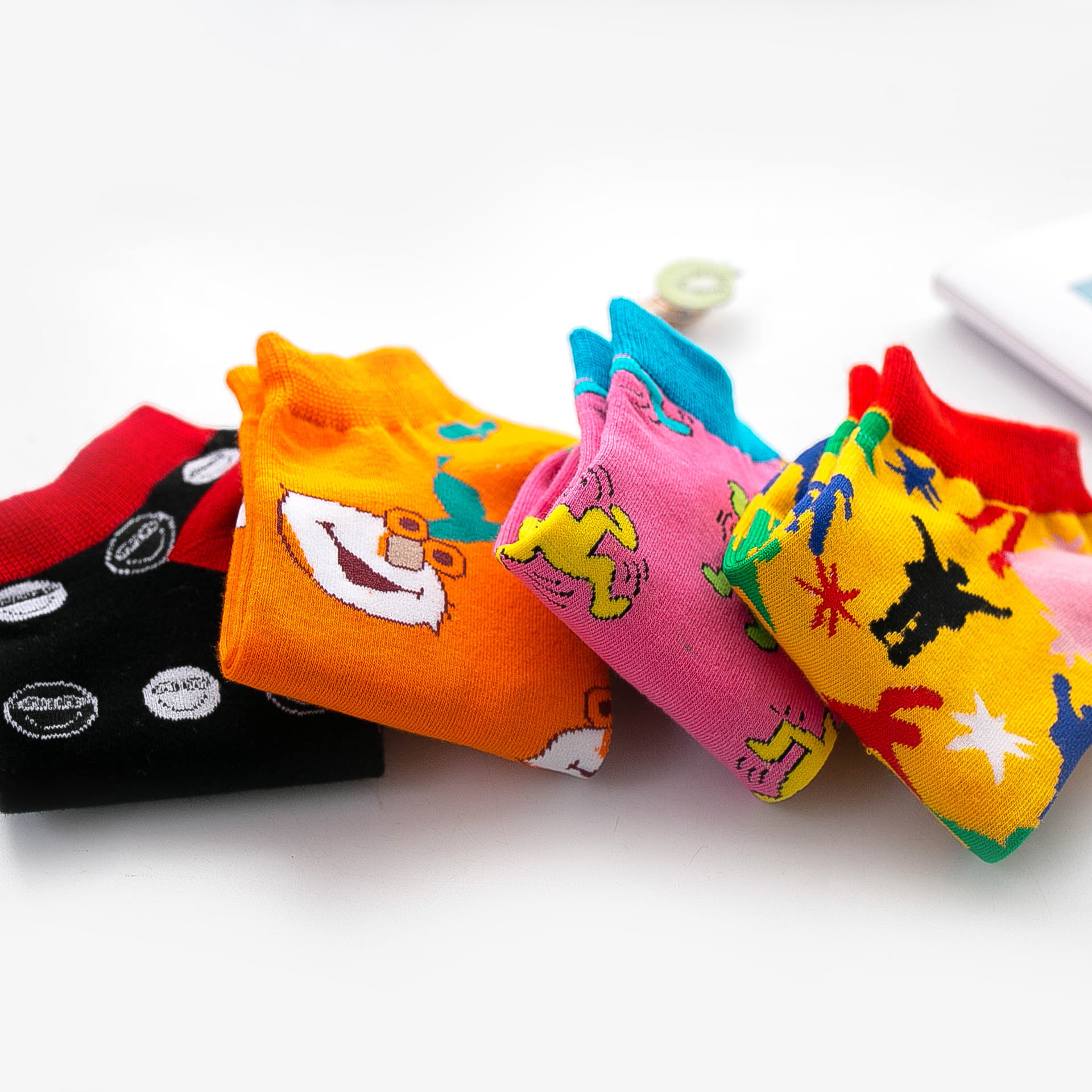 Wholesale Cotton Ankle Unisex Socks Summer Trendy Fun Short Socks Unisex Novelty Colorful Low Cut Ankle Socks