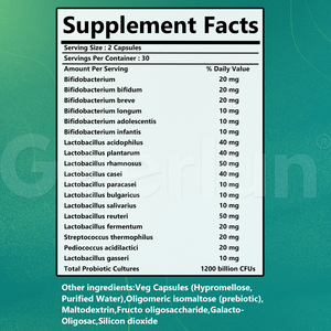 Suplemento Probiótico Personalizado OEM, 120 Mil Millones de UFC, Apoyo Inmunológico, Prebióticos, Enzimas Digestivas, Cápsulas - Product Image 4