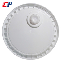 Prix de Gros Seau Rond en Plastique 20 Litres 5 Gallons Qualité Alimentaire avec Couvercle pour Peinture Décorative