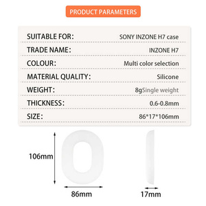 Funda protectora completa de silicona para auriculares para <span class=keywords><strong>Sony</strong></span>, para la cámara de audio <span class=keywords><strong>Sony</strong></span>, de la serie INZONE H7 <span class=keywords><strong>H9</strong></span> (no incluye auriculares), de la serie INZONE H7 <span class=keywords><strong>H9</strong></span>, con la opción de no incluir auriculares. - Product Image 6