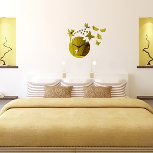 Decorazioni per la casa <span class=keywords><strong>grande</strong></span> <span class=keywords><strong>orologio</strong></span> a specchio di lusso 3d adesivi a farfalla fai <span class=keywords><strong>da</strong></span> te <span class=keywords><strong>orologio</strong></span> <span class=keywords><strong>da</strong></span> <span class=keywords><strong>parete</strong></span> in acrilico quarzo analogico soggiorno 2023 nuovo Design - Product Image 2