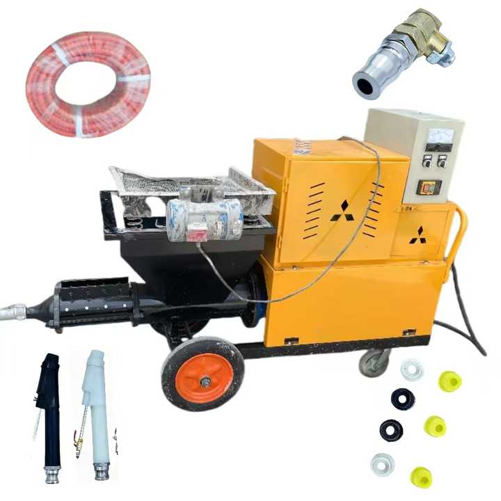 Diesel Engine Concrete Mortar Spraying Machine with Pump 60L Hopper ...