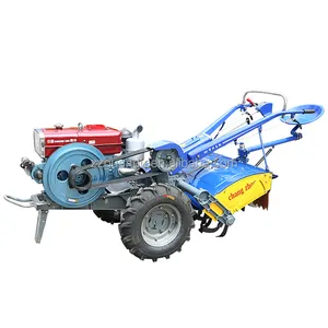 Walk Behind Diesel Quality Assurance High Efficiency Farm Cheap Chinese Lowest Price Mini Two Wheel Drive Walking Tractor