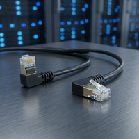 Cable de Conexión de Red Ethernet en Ángulo Recto Linkwylan Cat8 Flexible de 90 Grados