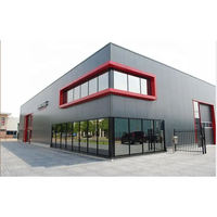 Bâtiment commercial préfabriqué en métal, structure moderne personnalisée, atelier industriel à ossature en acier