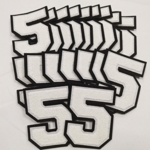 Hot Sale Custom Number Iron Iron on Chenille Patches for <strong>Garmant</strong> - Product Image 2