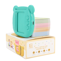 Machine à cartes flash parlantes pour enfants, jouet d'apprentissage des langues, aide à la parole rechargeable, cadeau éducatif amusant