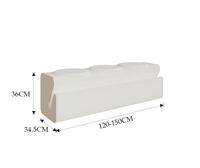 Nouvelle annonce 28cm-50cm hauteur extensible meubles papier nid d'abeille Structure 3 sièges banc pliant