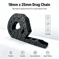Chaînes de guidage Yodel Snap-together, petites chaînes porte-câbles 18x25mm en nylon PA66 pour axe Z de laser