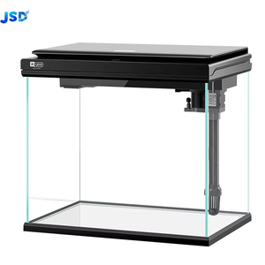 حوض أسماك زجاجي فائق الوضوح من JSD Smart Jinjing مع مضخة هادئة و4 أوضاع إضاءة LED ونظام ترشيح وشاشة عرض درجة الحرارة للمنزل - Product Image 2