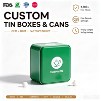 Boîtes à biscuits en métal de qualité alimentaire personnalisées SZM, vente chaude, emballage de luxe pour chocolat avec couvercle