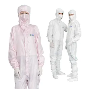 Salle blanche spécialisée vêtements antistatiques travail smock protection sans poussière combinaison d'atelier électronique anti-poussière