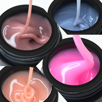 Gel UV pour Ongles - Extension de Gel Solide Couleur Unie Longue Durée 10ml - Gels de Construction Durables
