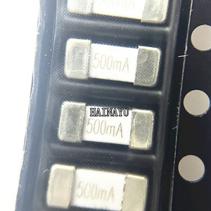 Hainayu 0451.500MRL 1808 Fusibile Ceramico SMD 500mA 125V Fusibile Rapido 0.5A con Piedino Dorato Componente Elettronico Chip con Consegna Singola - Product Image 2