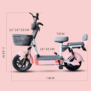 Moto à deux roues à grande vitesse pour adultes, kit de moto de 14 pouces - Product Image 5