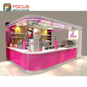 Mostrador de Servicio de Café Moderno, Estación de Barista, Estante para Caja Registradora, Mostrador de Cafetería Blanco Mate - Product Image 5