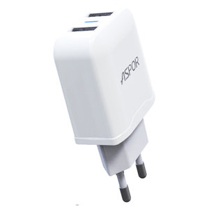 Chargeur de téléphone ASPOR A829, <span class=keywords><strong>prise</strong></span> UK US EU, 2 USB, 2.4A, charge rapide, <span class=keywords><strong>adaptateur</strong></span> avec câble, <span class=keywords><strong>prise</strong></span> en charge des commandes OEM/ODM - Product Image 1