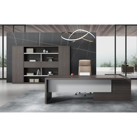 Tablero de fibra de densidad de muebles elegantes Estaciones de trabajo para el hogar adecuadas Escritorio de oficina ejecutivo moderno de pie