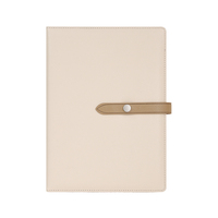SIDAIXUE Cahier en cuir PU doux au toucher de taille A4 avec fermoir de fermeture Agenda d'affaires
