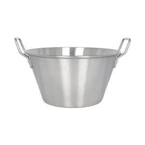 Olla/Cazo de Acero Inoxidable de Alta Resistencia con Doble Asa y Diseño Cónico Profundo para Cocinar Carnitas, Cazón de Cangrejos y Cocina <span class=keywords><strong>Mexicana</strong></span> - Product Image 1