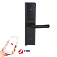 Serrure de porte d'hôtel Tuya SaaS pour hôtel intelligent E300P, entrée sans clé, contrôle par application Zigbee, encodeur de carte, mot de passe numérique, clé électronique