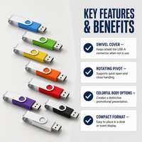 Gantungan Kunci Usb Pen Drive, Gantungan Kunci Usb Pen Drive Merek Khusus Masa Pakai Panjang, Flash Drive Usb Putar Populer Klasik
