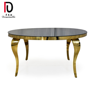 New Design <strong>Mirror</strong> Glass <strong>Table</strong> Stainless Steel Dining <strong>Table</strong> - Product Image 4