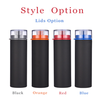 Accus — bouteille en aluminium noir, 750ml, logo personnalisé, vente en gros, nouvel arrivage