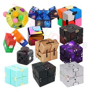 Premium Heavy Duty Metal Infinity Fidget Cube Toy para adultos Niños Alivio del estrés Sensorial Fidget Herramientas Logotipo personalizado EDC Juego de regalo - Product Image 6
