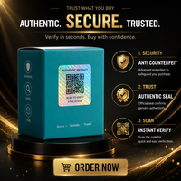 Etiqueta Adhesiva con Código QR Holográfico Personalizado, Etiqueta Antifalsificación, Escaneo para Verificar la Seguridad, Calcomanía para Empaquetado de Marca