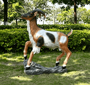 Escultura de Oveja y Cabra de Fibra de Vidrio Personalizada para Decoración de Exteriores, Parques de Atracciones, Zoológicos y Granjas - Product Image 5