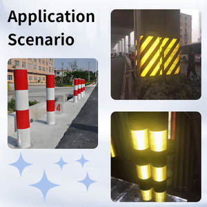 Haute visibilité croix sergé nid d'abeille motif réfléchissant vinyle autocollant ingénierie qualité EGP camion marquage routier verre d'avertissement - Product Image 5