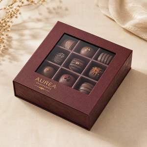 Cajas de Regalo Ecológicas de Lujo Personalizadas, Cajas Rígidas de Papel con Cierre Magnético para Bombones y Chocolates - Product Image 1