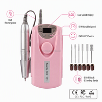 Lime à ongles sans fil 35000 tr/min avec écran LCD, rechargeable par USB, pour manucure, pédicure, acrylique, gel, machine de beauté pour salon