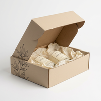 Boîtes d'expédition en carton ondulé personnalisées avec logo imprimé, fermeture magnétique et poignée pour l'emballage de vêtements et de bijoux
