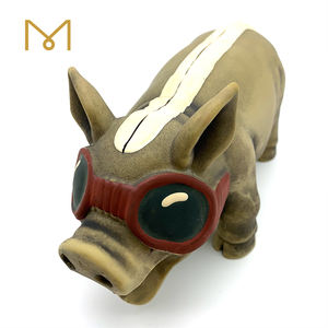 2024 Hotselling Hond Piepend Speelgoed Latex Hond Kauwen Speelgoed Met Een Klokkende Pieper Grommend Varkenshond Speelgoed - Product Image 1